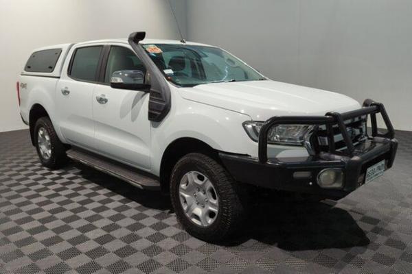 2017 Ford Ranger PX MkII XLT Double Cab Cool White 6 speed Manual