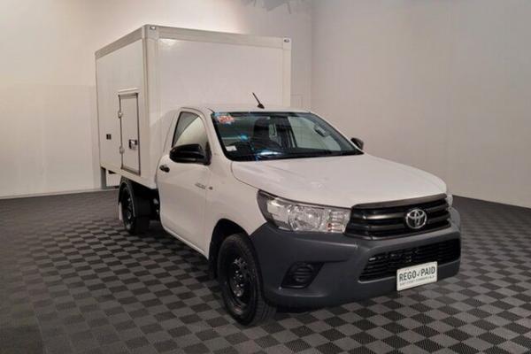 2019 Toyota Hilux TGN121R Workmate 4x2 White 6 speed Automatic